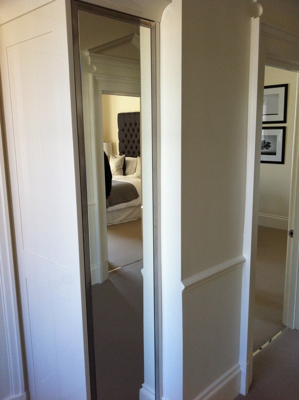 Full-length wardrobe mirror fitted in Catford home