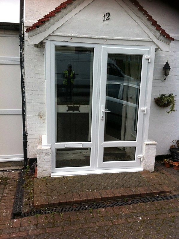 uPVC French doors fitted as front entrance in Catford