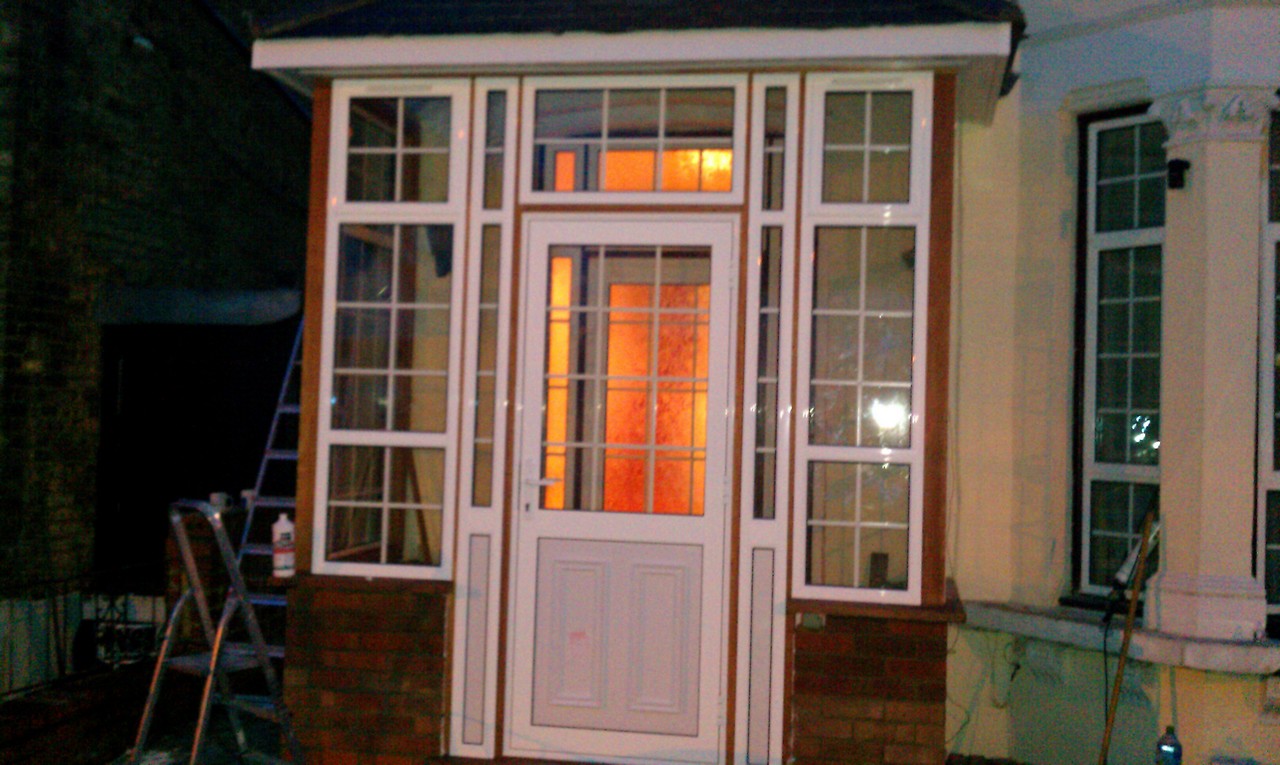 uPVC porch with Georgian bar glazing installed in Catford